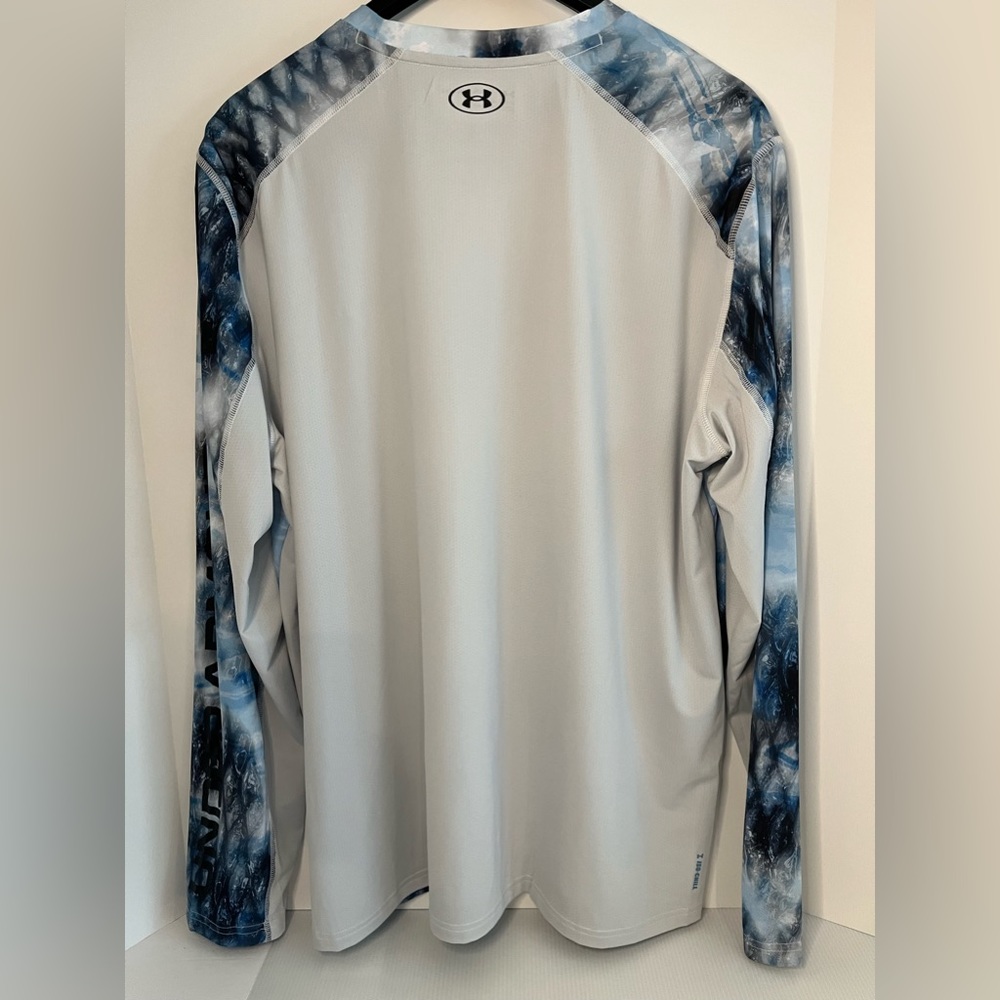 Under Armour Stretch wBreathable Mesh Back Long Sleeved Crew Neck Active Top - Picture 9 of 16